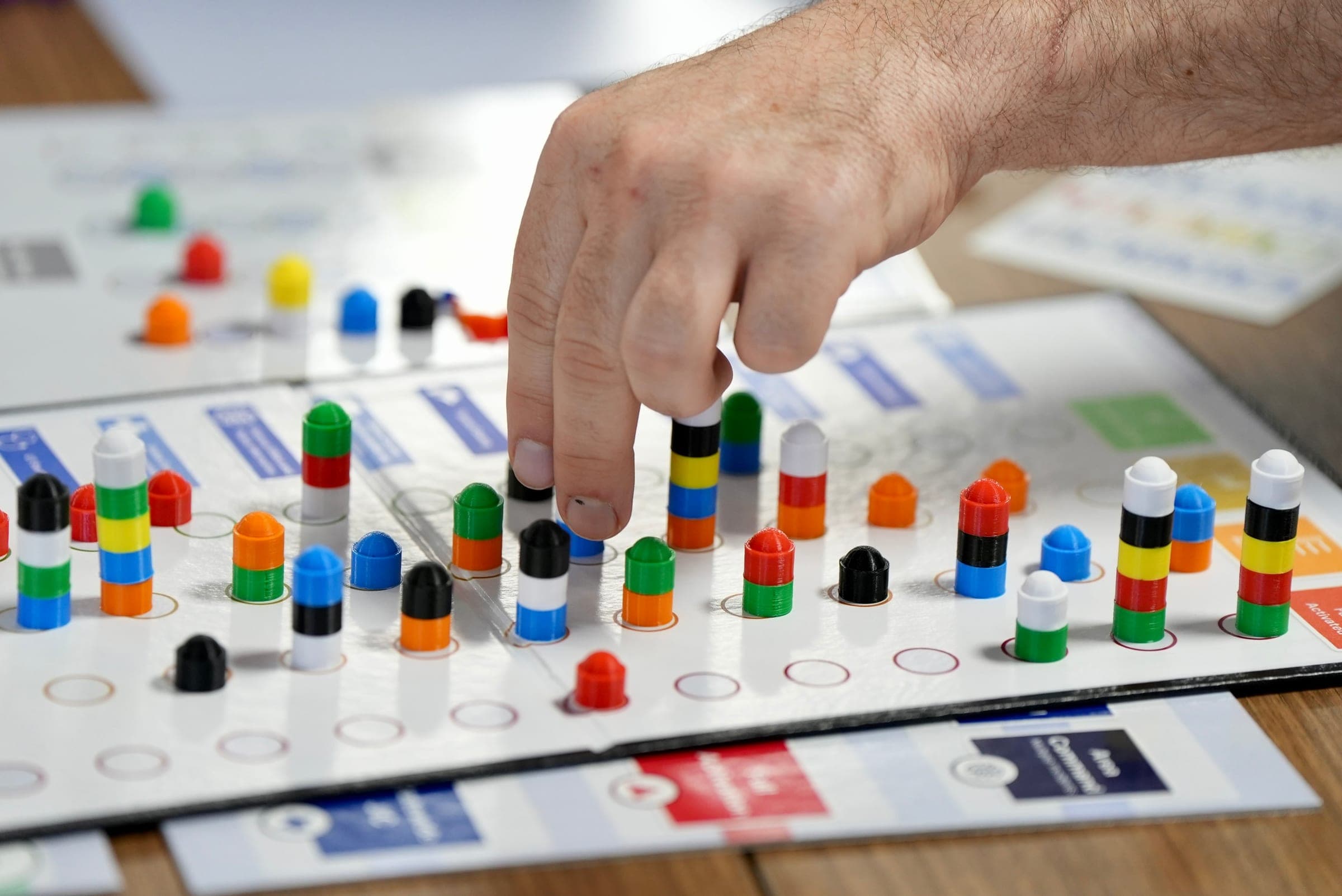 Participants playing the C3C coordination game