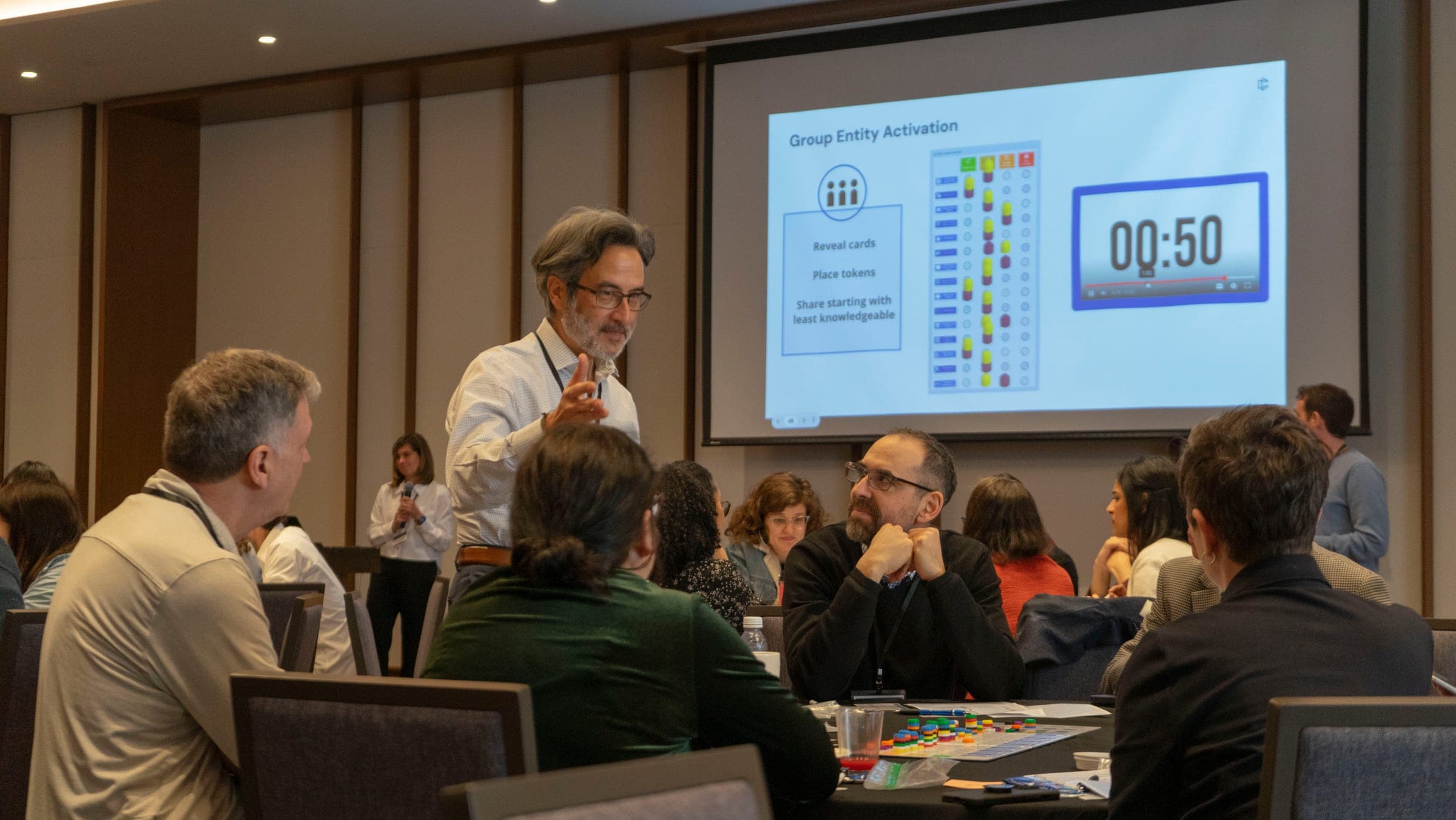 Emergency management team in a preparedness training session