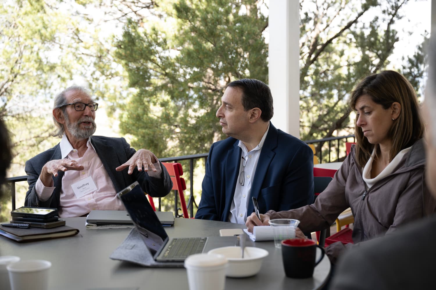 Workshop participants collaborating during a CAPTRS game session